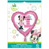 amscan Ballon aluminium - Minnie - 1er Anniversaire - Forme de coeur - 43 cm