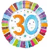 Amscan ballon en aluminium 30 ans multicolore 15 cm