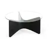 Umbra, Table basse, Table basse Madera Noir (84 x 84 x 38 cm)