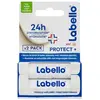Labello Protect+ Sticks Lèvres SPF15 Lot de 2 x 4,8 g