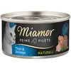 Miamor Filets Fins Naturels 6 x 80 g pour chat - thon, crevettes