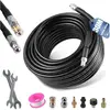 TTLIFE 30M Déboucheur Canalisation Haute Pression400 Bar, Compatible avec Nettoyeurs Haute Pression karcher K2 K3 K4 K5 K6 K7