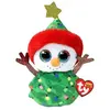 Peluche interactive TY Beanie Boo's Small Garland le bonhomme de neige