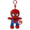 Ty Juratoys Licences Beanie Babies soft - Porte Clés Spiderman