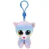 Porte-clés en peluche Ty Beanie Boo's Clip Heather Le chat Licorne