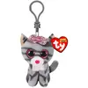 Porte clé Ty Beanie Boo's Kiki le chat gris - Peluche avec mousqueton - 9 cm de hauteur