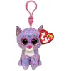 Porte-clés en peluche Ty Beanie Boo's Clip Cassidy le Chat