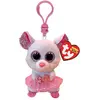 Porte-clés en peluche Ty Beaniee Boo's Clip Nina la Souris