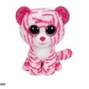 Ty Beanie Boos- TY-Beanie Boo's-Peluche Asia Tigre 15 cm-Rose/Blanc, TY36180