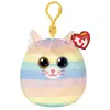 Peluche Ty Squish A Boos Clip Heather Le Chat