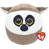 Peluche Ty Squish A Boos Medium Linus Le Lémurien Marron et Blanc