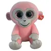 Porte-clés en peluche Ty Mini Boos Clip Grapes Le singe Rose