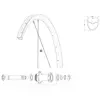 Mavic Rayons Gauches Allroad Pro Carbon Sl 2 Unités 291 mm