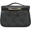 GUESS Cosmetische tas Toiletry Train Case Coal Logo Donkergrijs