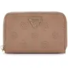 GUESS portemonnee Cresidia II SLG Zip Around Wallet Dark Taupe Logo