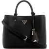 GUESS Handtas Schoudertas Meridian Girlfriend Satchel Black Zwart