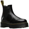 Dr. Martens - Dames Laars 2976 Quad Black Polished Smooth - Zwart - Maat 38