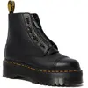 Dr Martens Boots Sinclair Plateformes En Cuir - Black Milled Nappa - 37