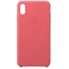 Coque en cuir Apple Rose pivoine pour iPhone XS Max