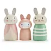 Tender Leaf Figurines Famille de lapin