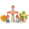 Tender Leaf Famille de gnomes et forêt en bois