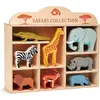 Tender Leaf Toys Dierenset Safari 37 X 32 Cm Hout 9-delig