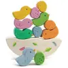 Tender Leaf Jeu d'équilibre bébés oiseaux en bois