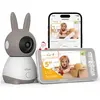 ieGeek Top 2K/5" HD écran Babyphone Caméra Bebe, Baby Phone Vidéo conn...