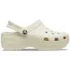 Crocs Classic Platform Clog W Femme Sabot, bone, 37/38 EU