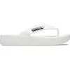 Crocs Classic Platform Flip W, Sandales coulissantes pour femme, blanc, 41/42 EU