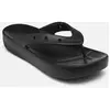 Crocs Classic Platform Flip W, Sandales coulissantes pour femme, Noir, 42/43 EU