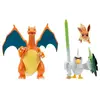 Pokémon Figurines Pack de 3 Evoli, Lauchzelot & Glurak
