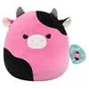 Peluche Squishmallows Black and Pink Cow with Mischievous Eyes 30 cm