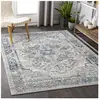 SURYA Tapis de Salon à Poils Courts Doux Vintage Oriental ISABELLA 160x220cm Gris/Bleu/Beige