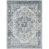 SURYA Tapis de Salon à Poils Courts Doux Vintage Oriental ISABELLA 200x275cm Gris/Bleu/Beige