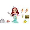 Poupée Ariel - DISNEY PRINCESS - Transformation mode - 15,2 cm - Avec Sebastian & Flounder