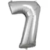 ballon aluminium chiffre 7 88cm argent - 9906292 AMSCAN