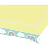Amscan Nappe en papier Petit Nuage menthe et jaune 115 x 175 cm - Jaune