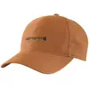Carhartt, Casquette, Braune Canvas-Cap mit aufgestickter Grafik