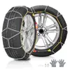 Chaînes À Neige Kit De 2pcs-Vevor-Conduite Sécuritaire, Accessoires D¿Urgence Pour Voitures, Camionnettes, Suv Et Camions-Argentées