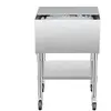VEVOR Bac a glacons commercial, 610x484x935 mm, coffre a glace a roule...