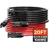 Câble d'Extension de Panneau Solaire-VEVOR-6,1 m, 10 AWG-avec Connecte...