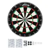 VEVOR Dartbord 450 mm, dartbord van sisalvezel met nietjesvrije bullse...
