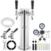Kit Colonne à Bière 2 Robinets-VEVOR-Acier Inoxydable-Double Jauge W21...