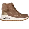 Skechers Uno Rugged - Fall Shimmer Dames Laarzen - Taupe/Goud - Maat 37