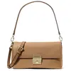 Michael Kors Addie - Sac rabat cuir Camel-Luggage 32S5G9XC8T-CAMEL