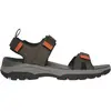 Skechers Sandales Tresmen pour homme, Maille synthétique olive, 44 EU