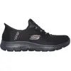 Skechers Skechers Slip-Ins Summits Vegan - Baskets Femme Noir Or - 38