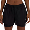 New Balance 2 In 1 Short 3 Inch Dames Sportbroek - Zwart - Maat L
