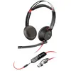 HP Micro-casque filaire Poly Blackwire 5220 stéréo Noir USB-C + connex...